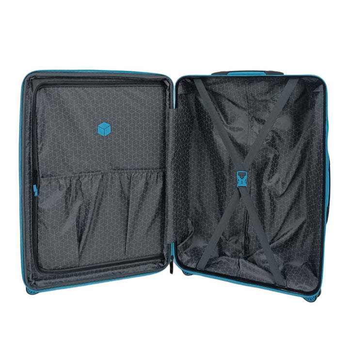 Qubed Armour 84cm 4-Wheel Expandable Extra Large Suitcase