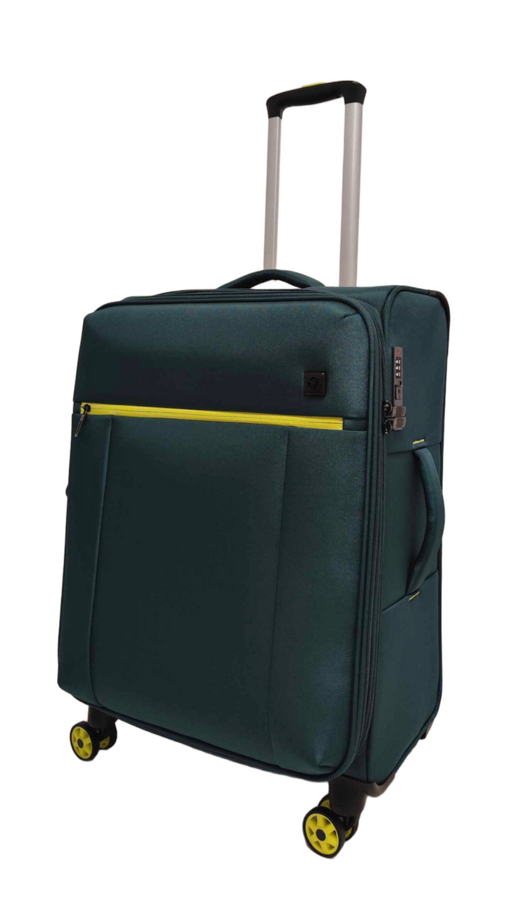 Qubed Quest 65cm 4-Wheel Expandable Medium Suitcase