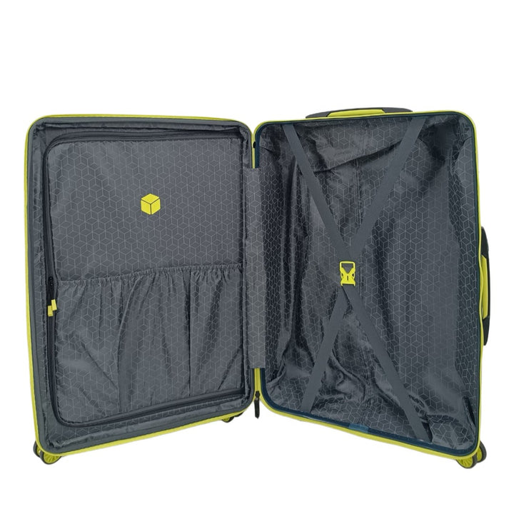 Qubed Armour 84cm 4-Wheel Expandable Extra Large Suitcase