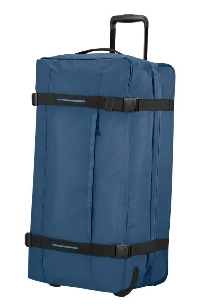 american tourister expandable x-bag travel duffel bag blue grey American Tourister Urban Track 78cm 2-Wheel Duffle
