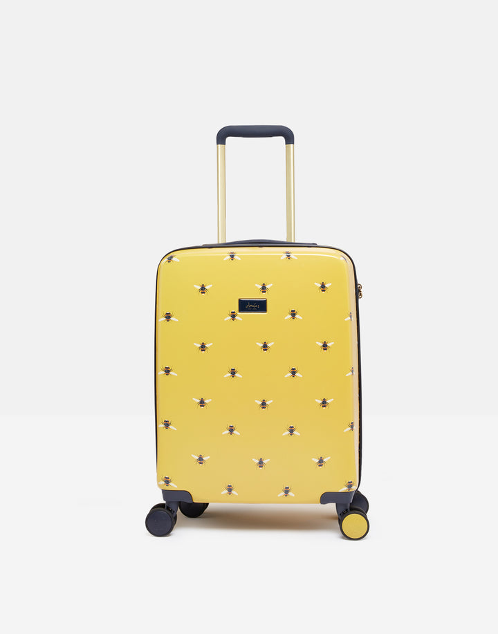 Joules Botanical Bee 53.5cm 4-Wheel Cabin Case