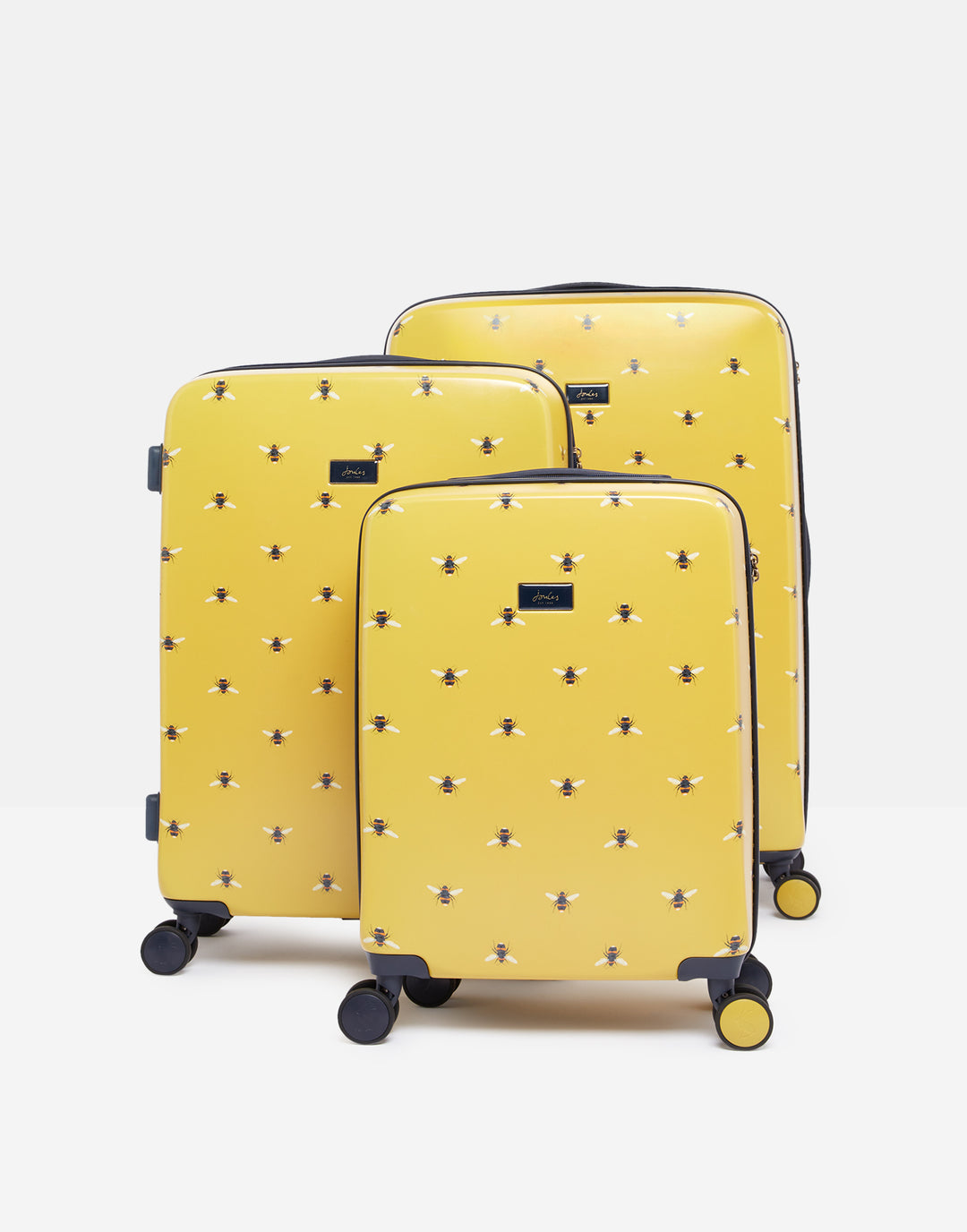 Joules Botanical Bee 53.5cm 4-Wheel Cabin Case