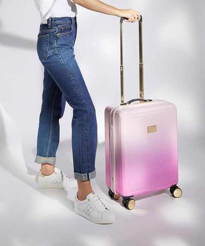 Dune London Olive Dip Dye Vanity and 55cm Cabin Case Set
