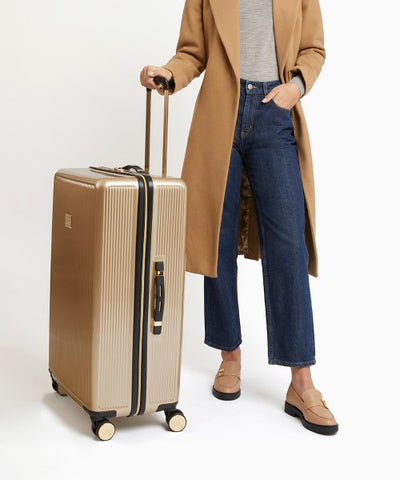 Dune London Olive 77cm Large Suitcase