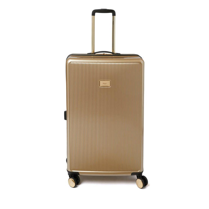 Dune London Olive 77cm 4-Wheel Large Suitcase