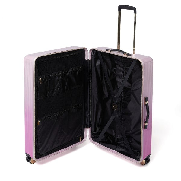 Dune London Olive Dip Dye 77cm 4-Wheel Large Suitcase
