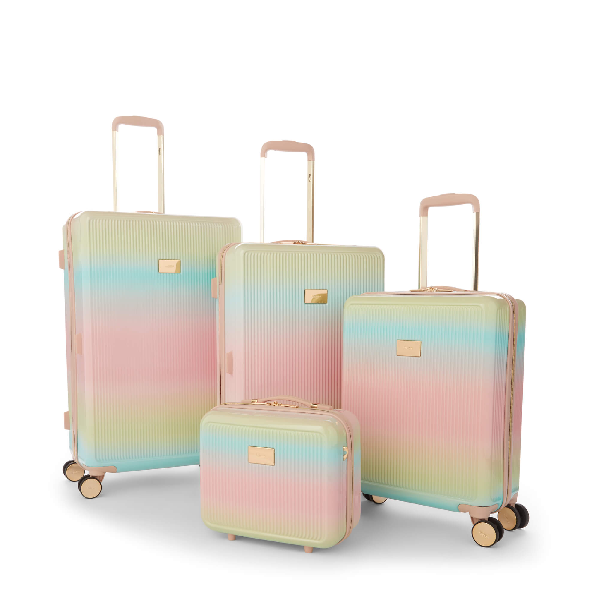 Suitcase and sales vanity case set