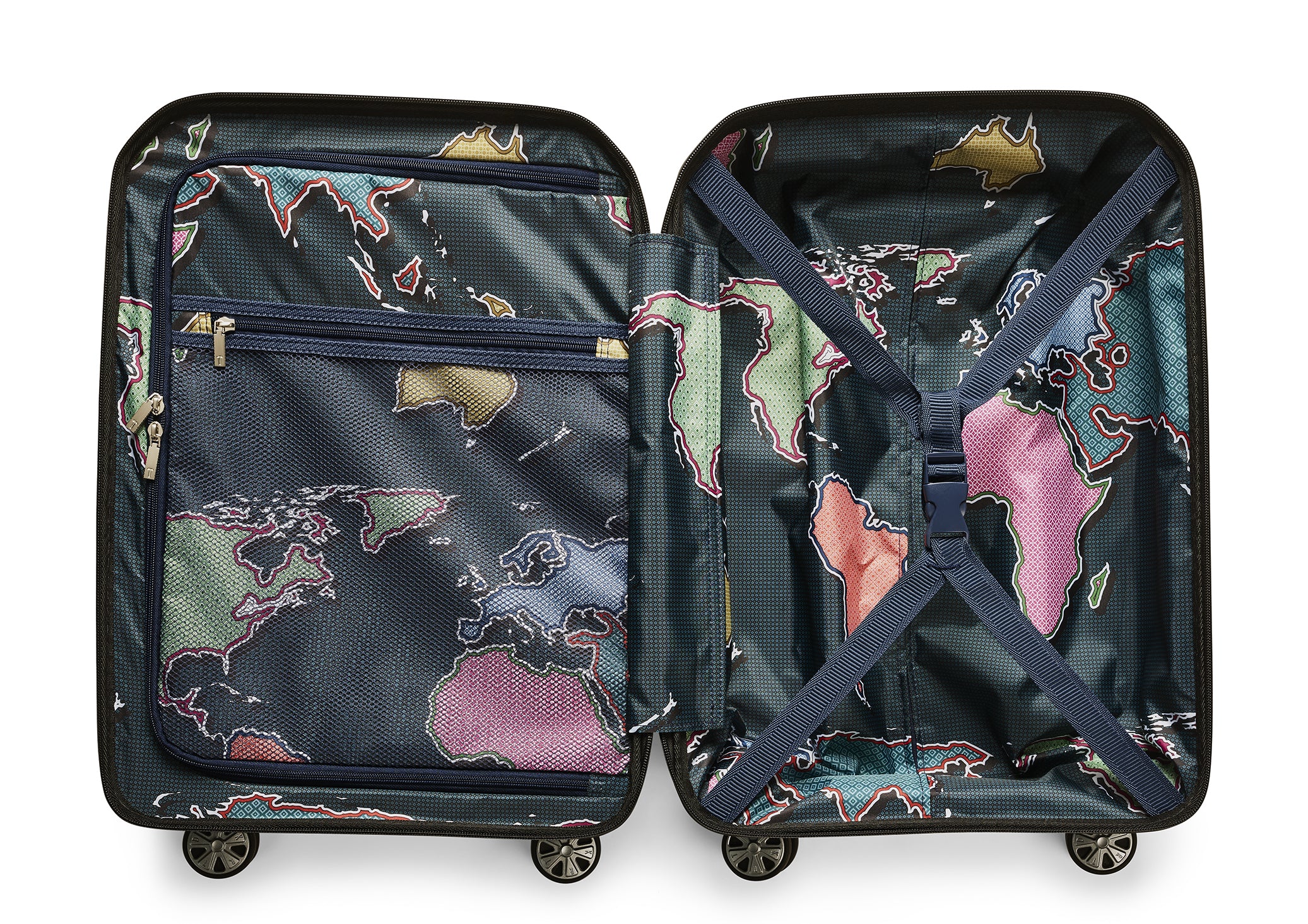 Ted Baker Flying Colours 54cm 4 Wheel Cabin Case Go Places